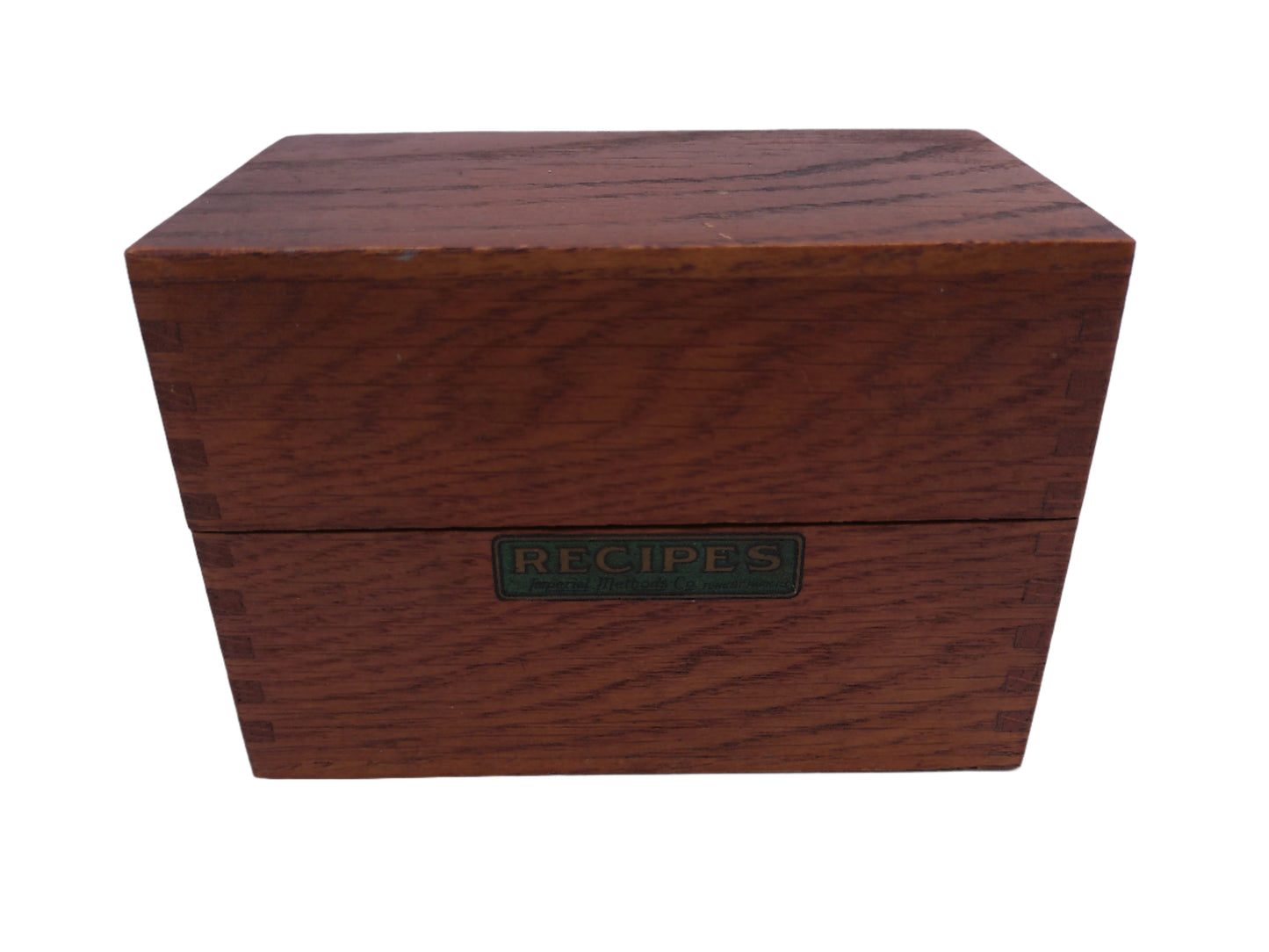 Vintage Wooden  Recipe Box