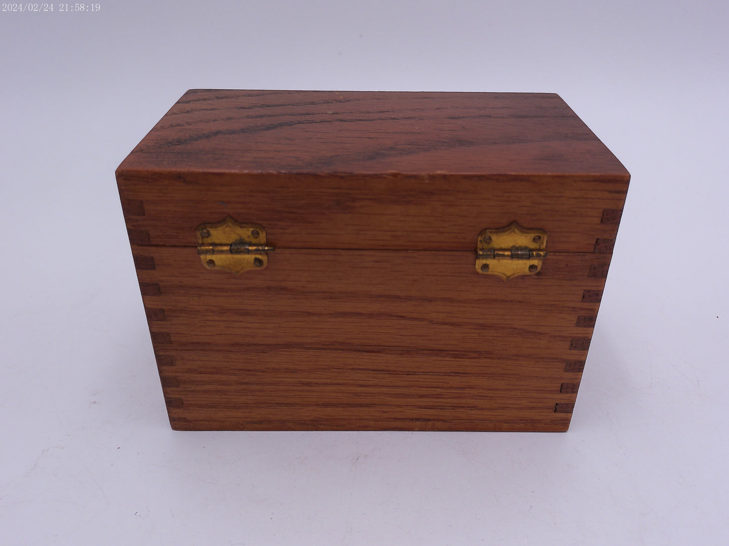 Vintage Wooden  Recipe Box
