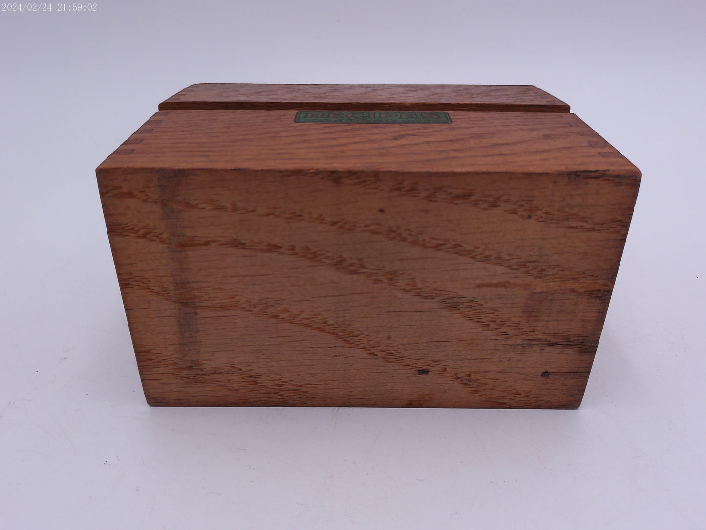Vintage Wooden  Recipe Box