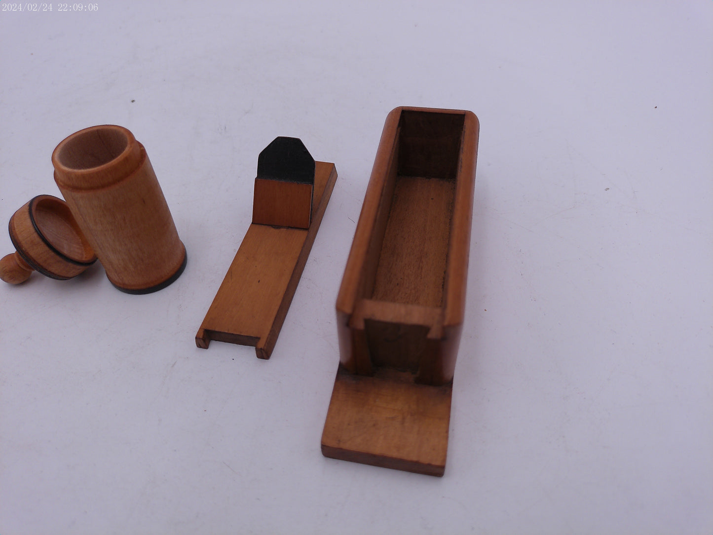 Vintage Planer and Round Wooden Container