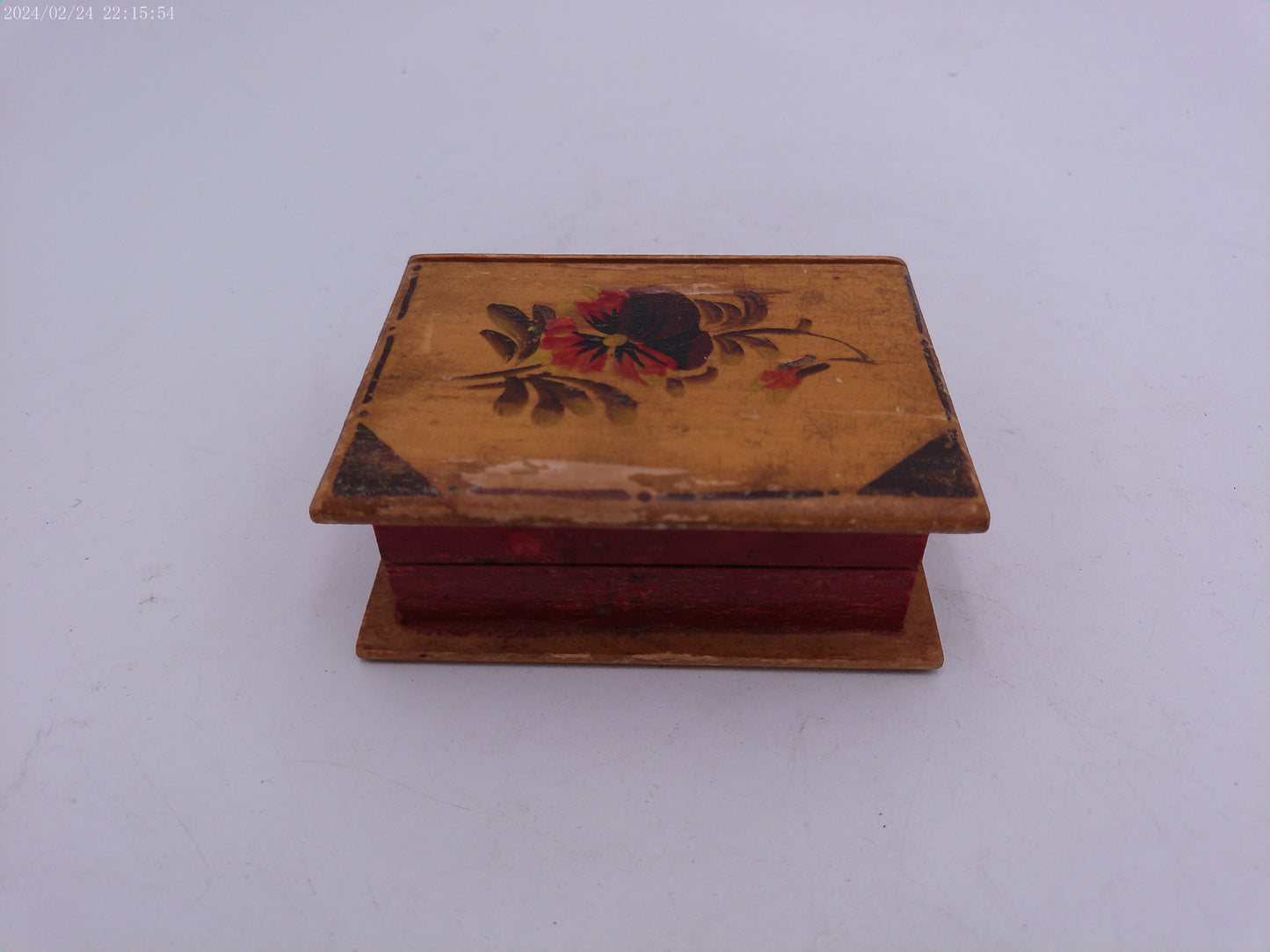 Wooden Box Made in Sweden Vintage