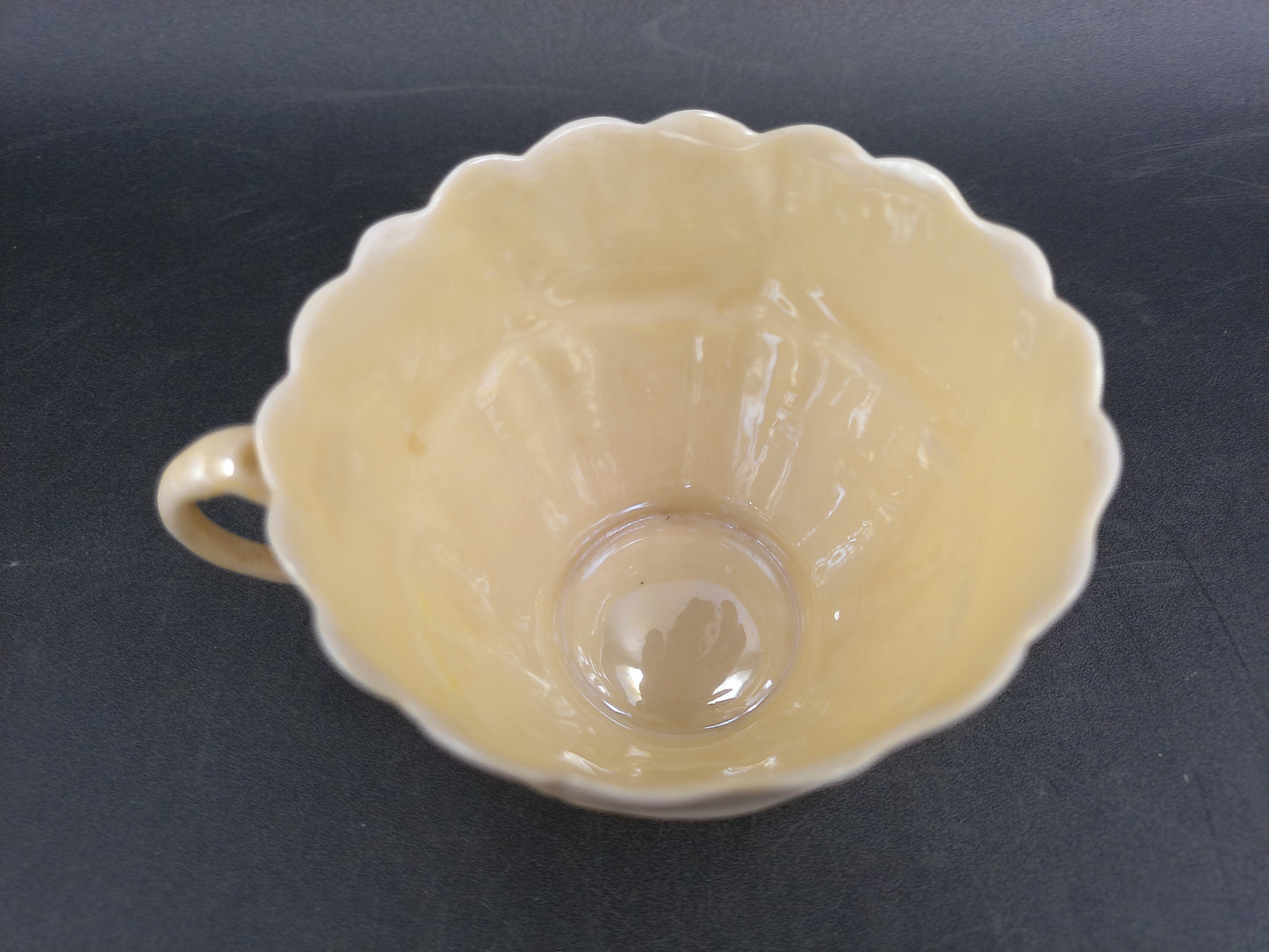 Belleek Limpet Replacement Tea coffee Cup Yellow Luster Ireland
