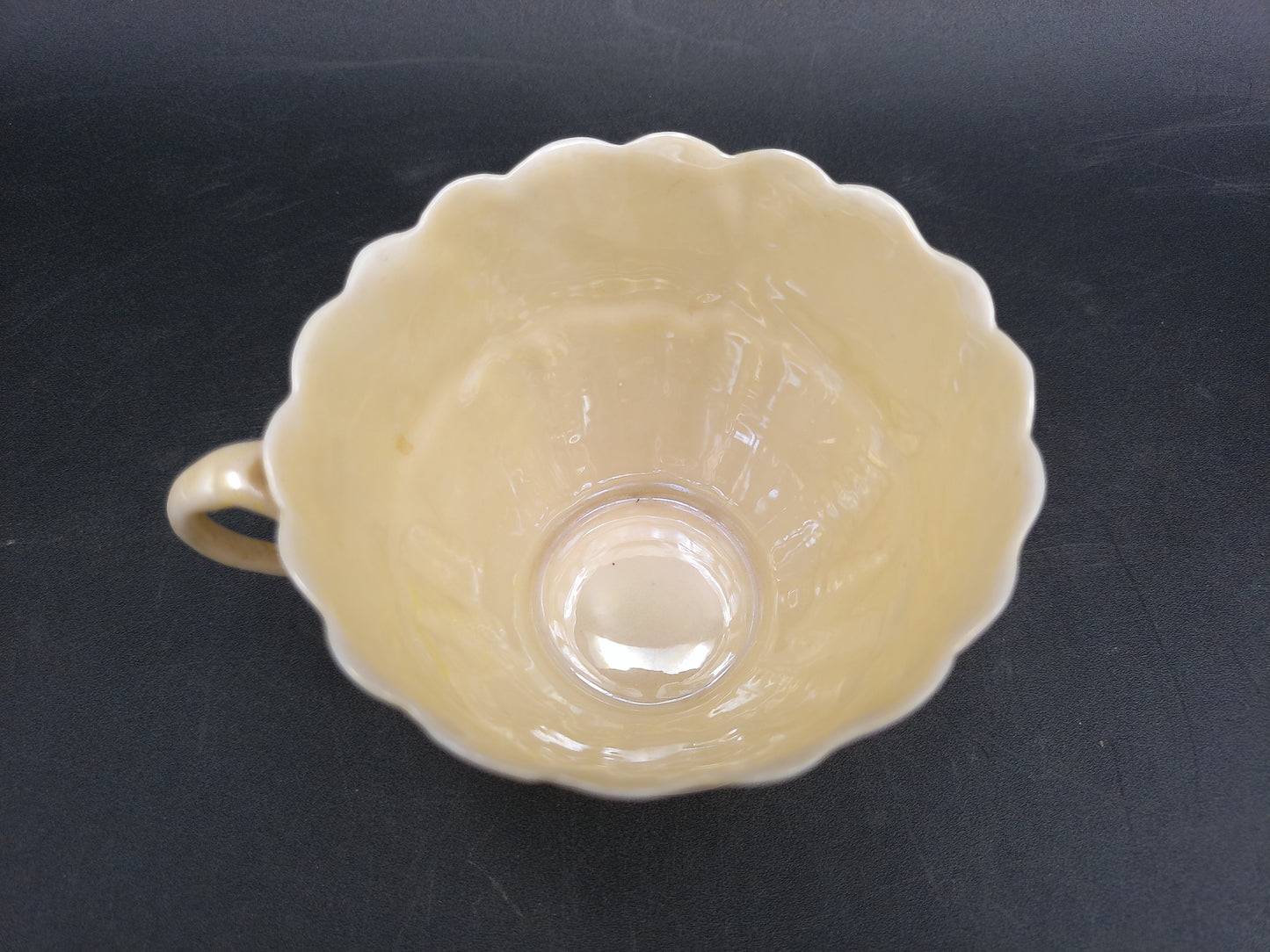 Belleek Limpet Replacement Tea coffee Cup Yellow Luster Ireland