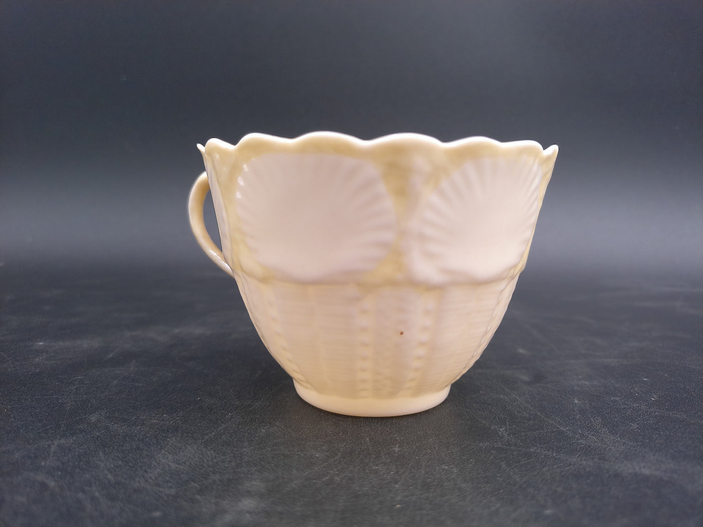 Belleek Limpet Replacement Tea coffee Cup Yellow Luster Ireland