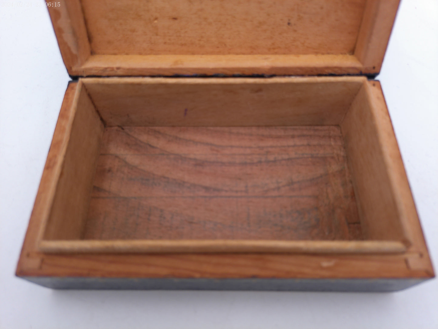 Jewelry Box Mid 19th century  Hand Painted