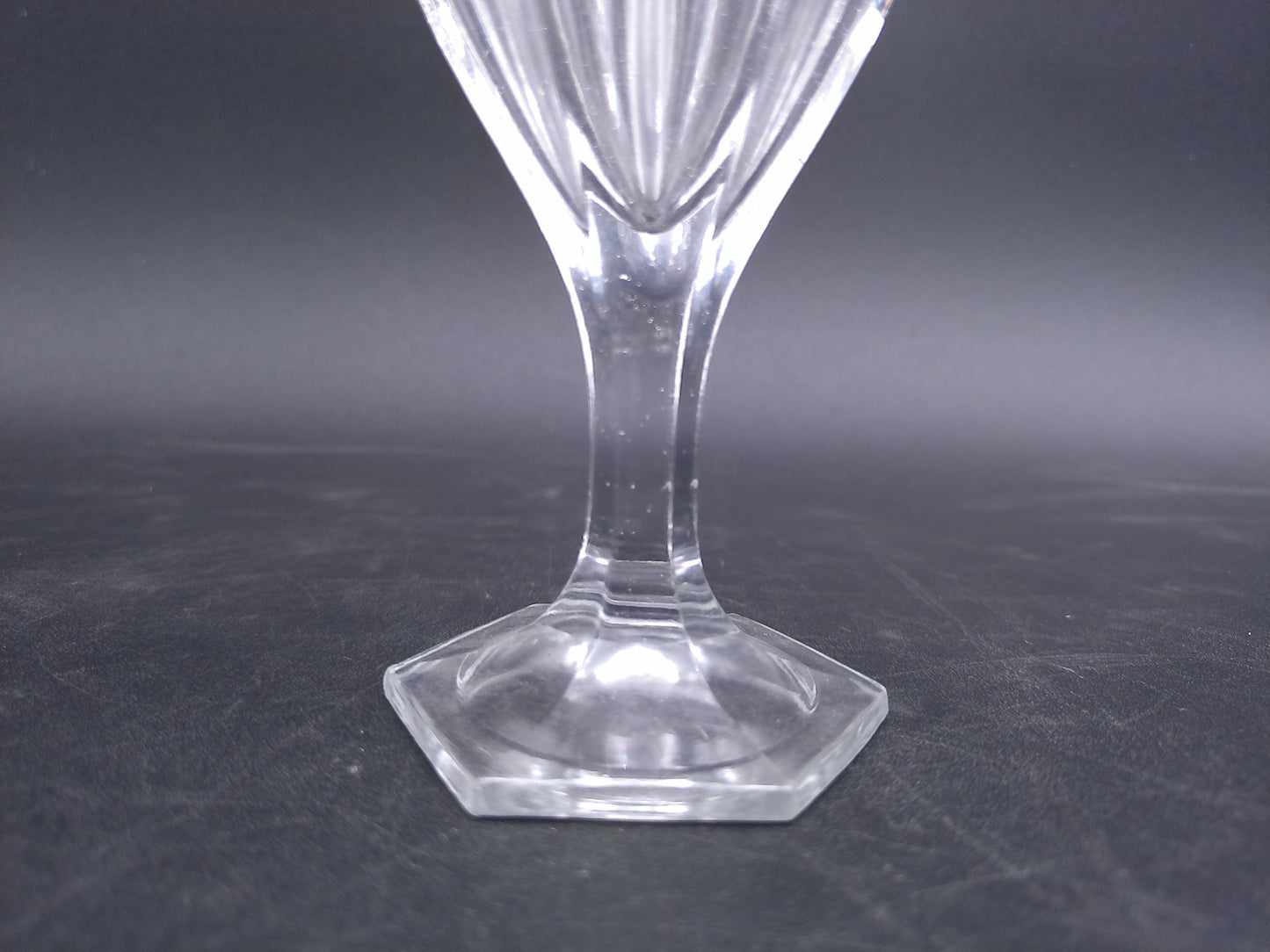 High Quality 1930s Vintage Art Deco Octagonal Cut Glass Drinking Glass
