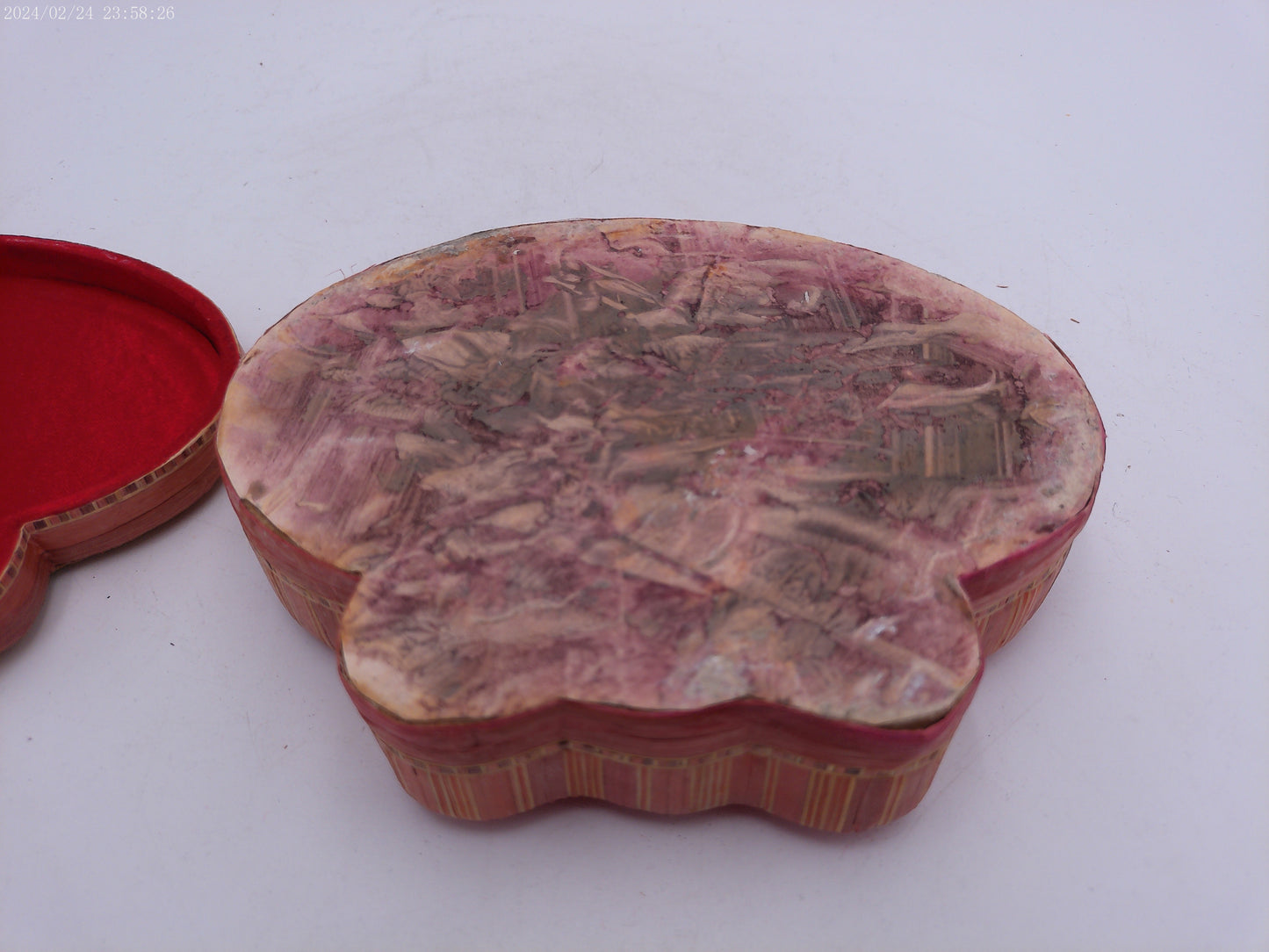 Rare Wood Bamboo Straw Jewelry box