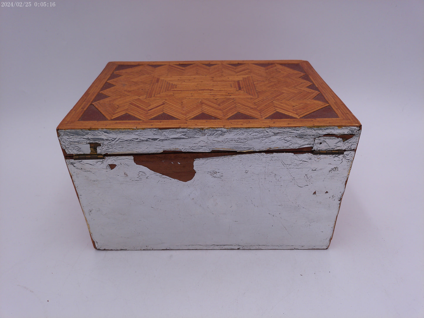 Vintage  Inlaid Jewelry Wood Box