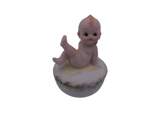 Vintage Kewpie Rare Ceramic Trinket Box