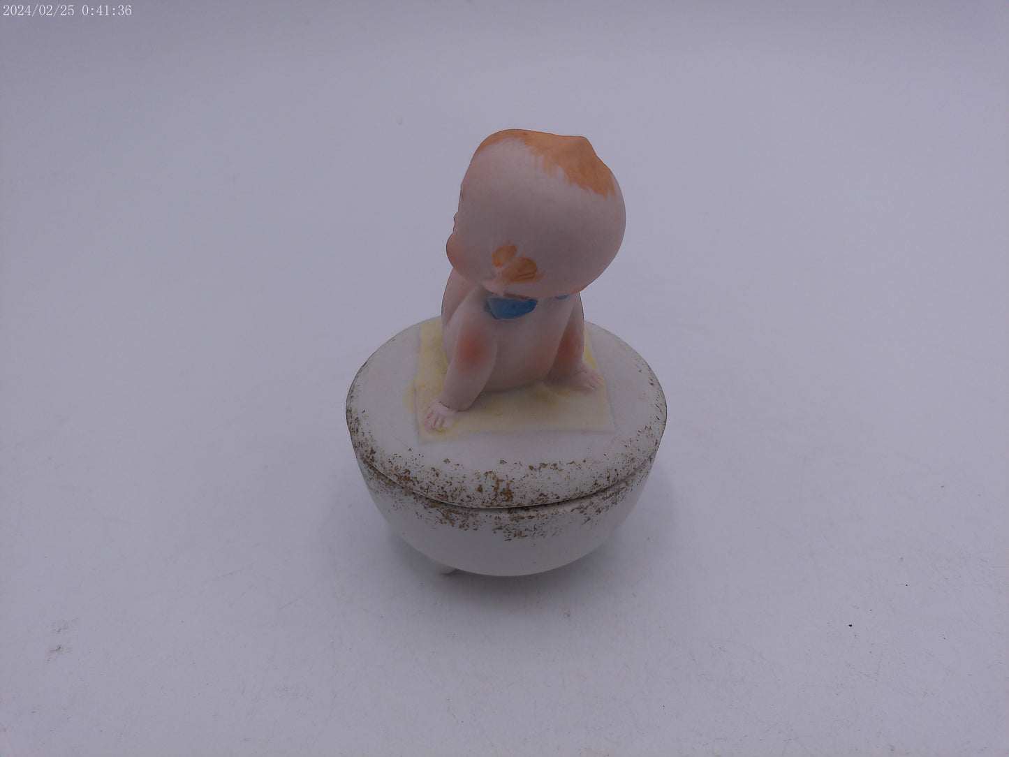 Vintage Kewpie Rare Ceramic Trinket Box