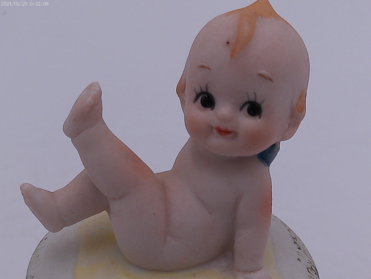 Vintage Kewpie Rare Ceramic Trinket Box