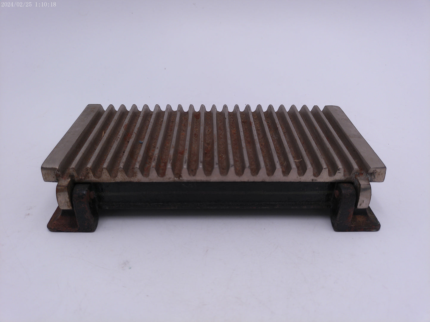 American Machine Cast Iron Hand Fluter Crimper or unique metal box
