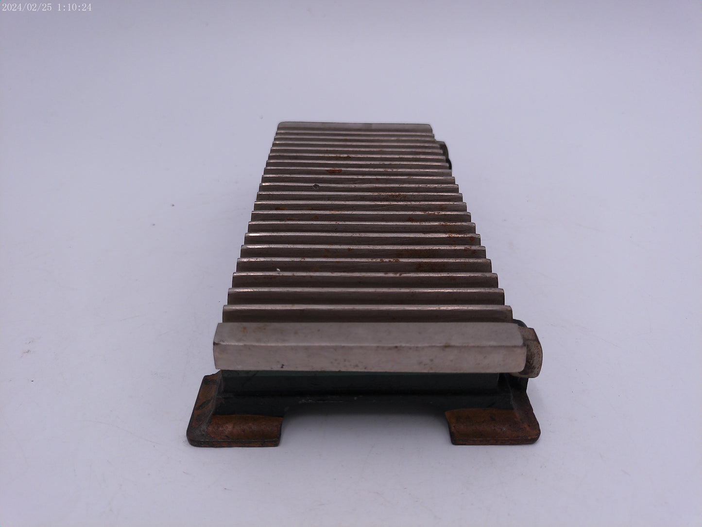 American Machine Cast Iron Hand Fluter Crimper or unique metal box