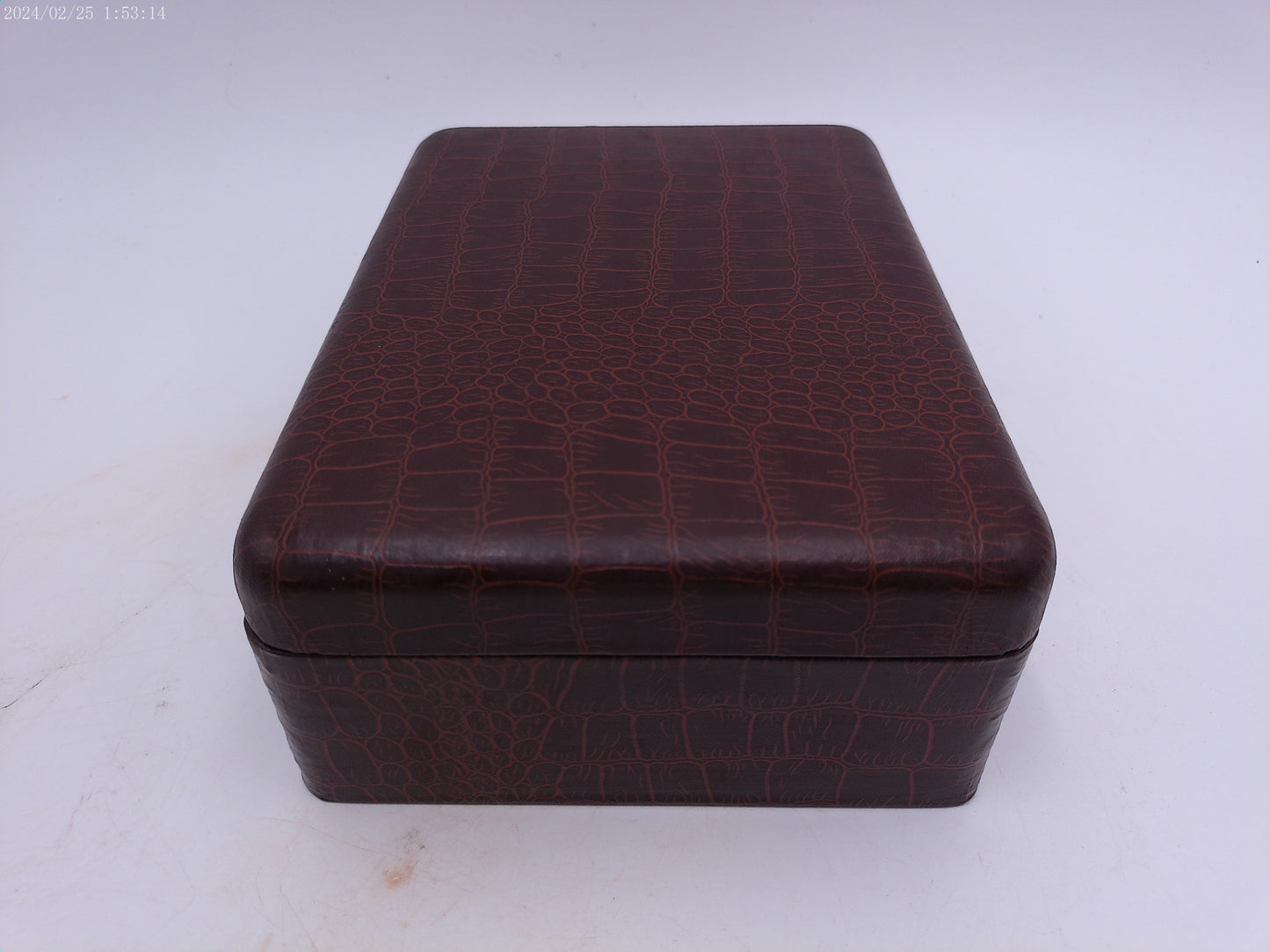 Vintage Farrington Texol Covered Metal Jewelry Box