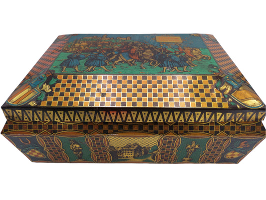 Antique Vintage Large German Biscuit Cookie Tin Nurnberg E. Otto Schmidt