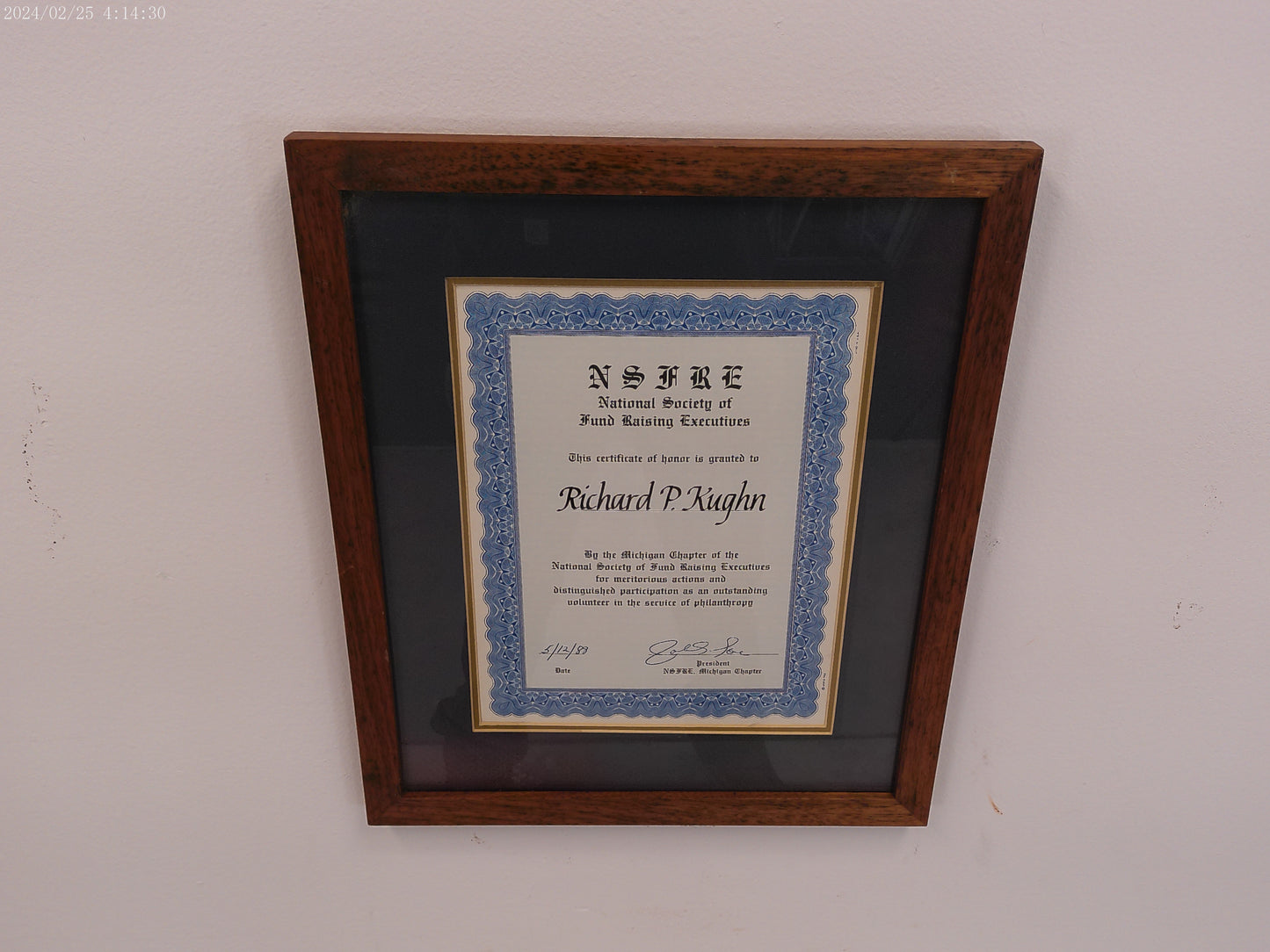 Art Two Michigan Awards Framed