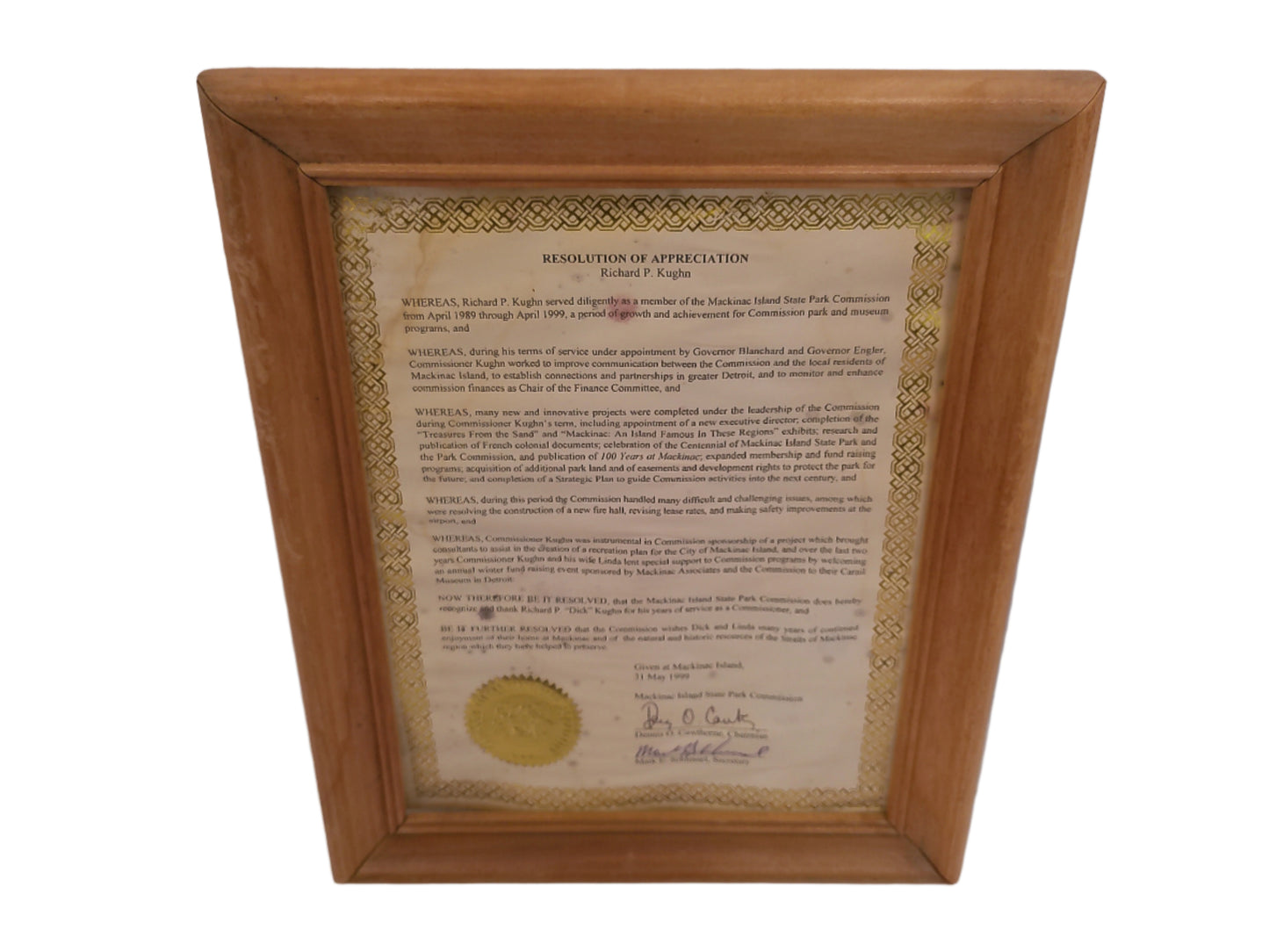 Art Two Michigan Awards Framed