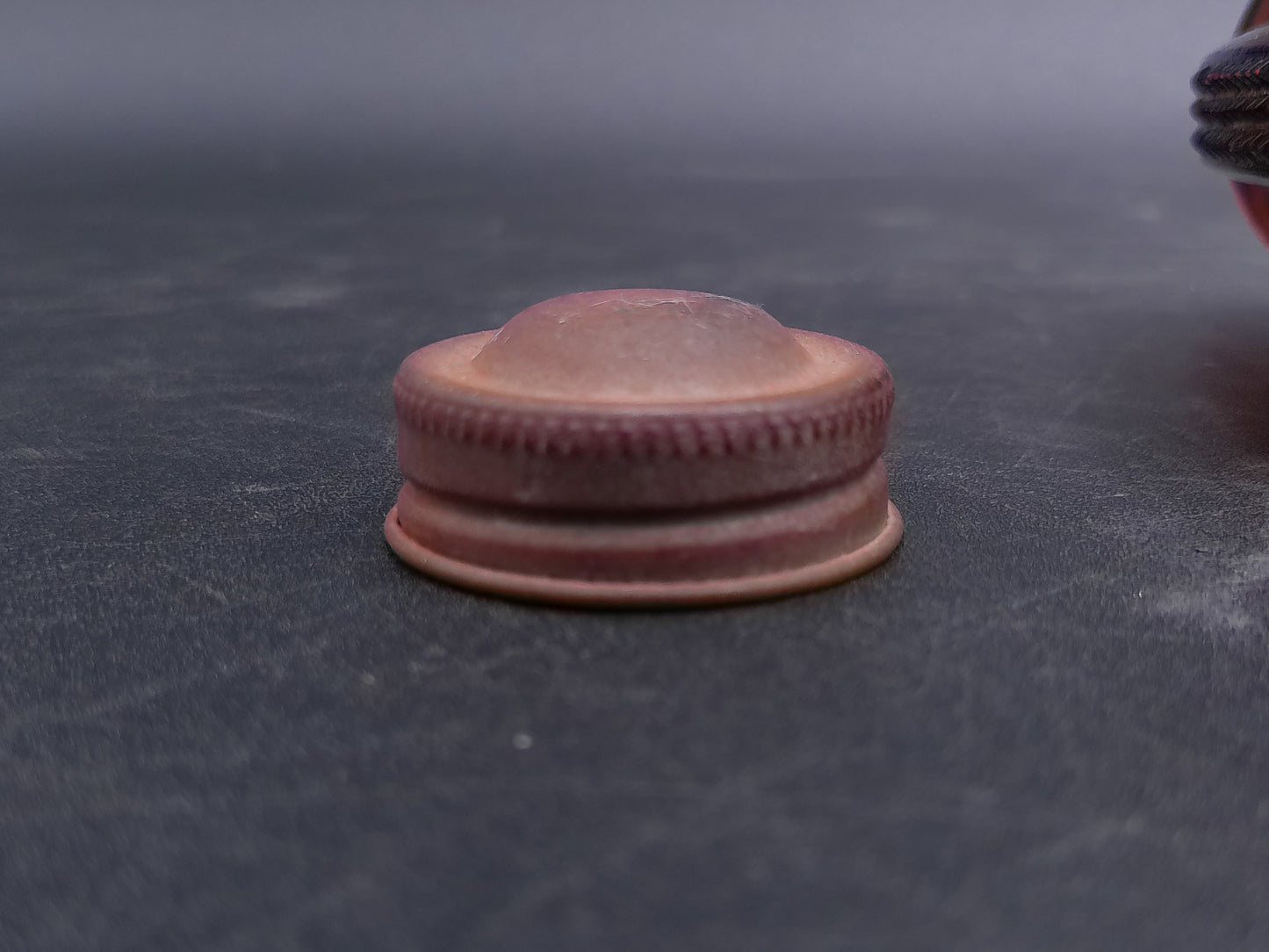 Small Glass Bottle with Metal Twist on Lid Vintage