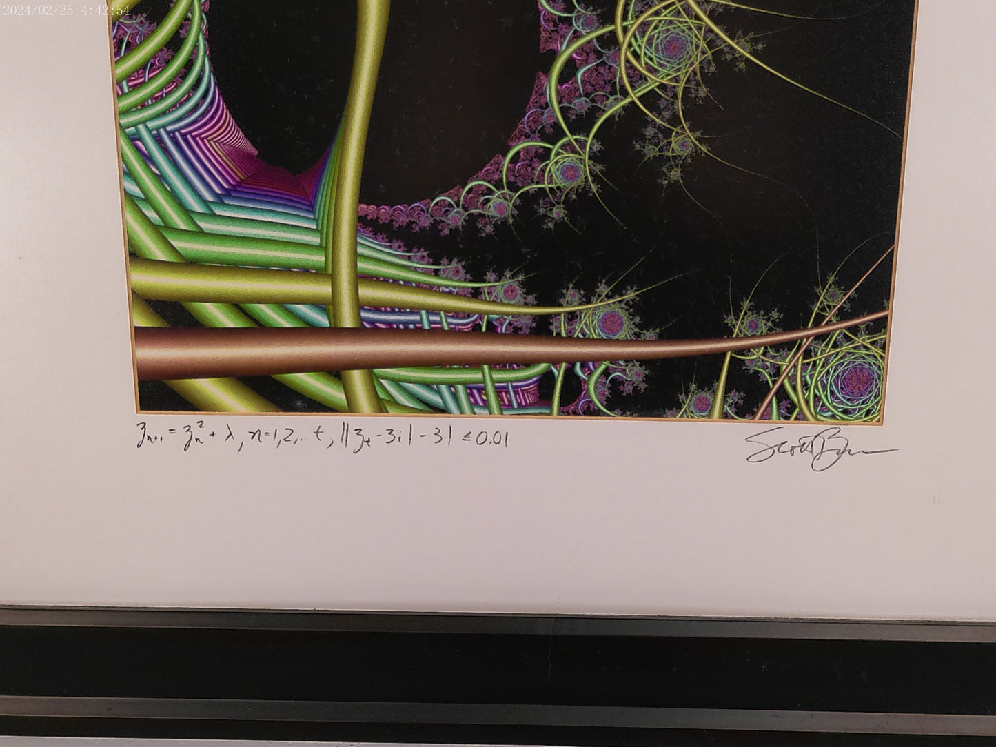 Art Quadratic Function by Scott Burns Abstract Pop Art Psychedelic Print