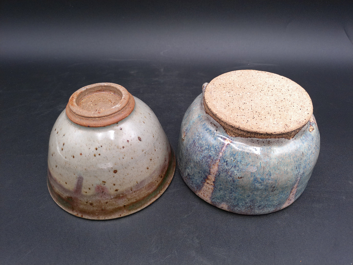 Pottery Bowl Lot of 2 Stoneware Serving Bowl Ceramic Vintage