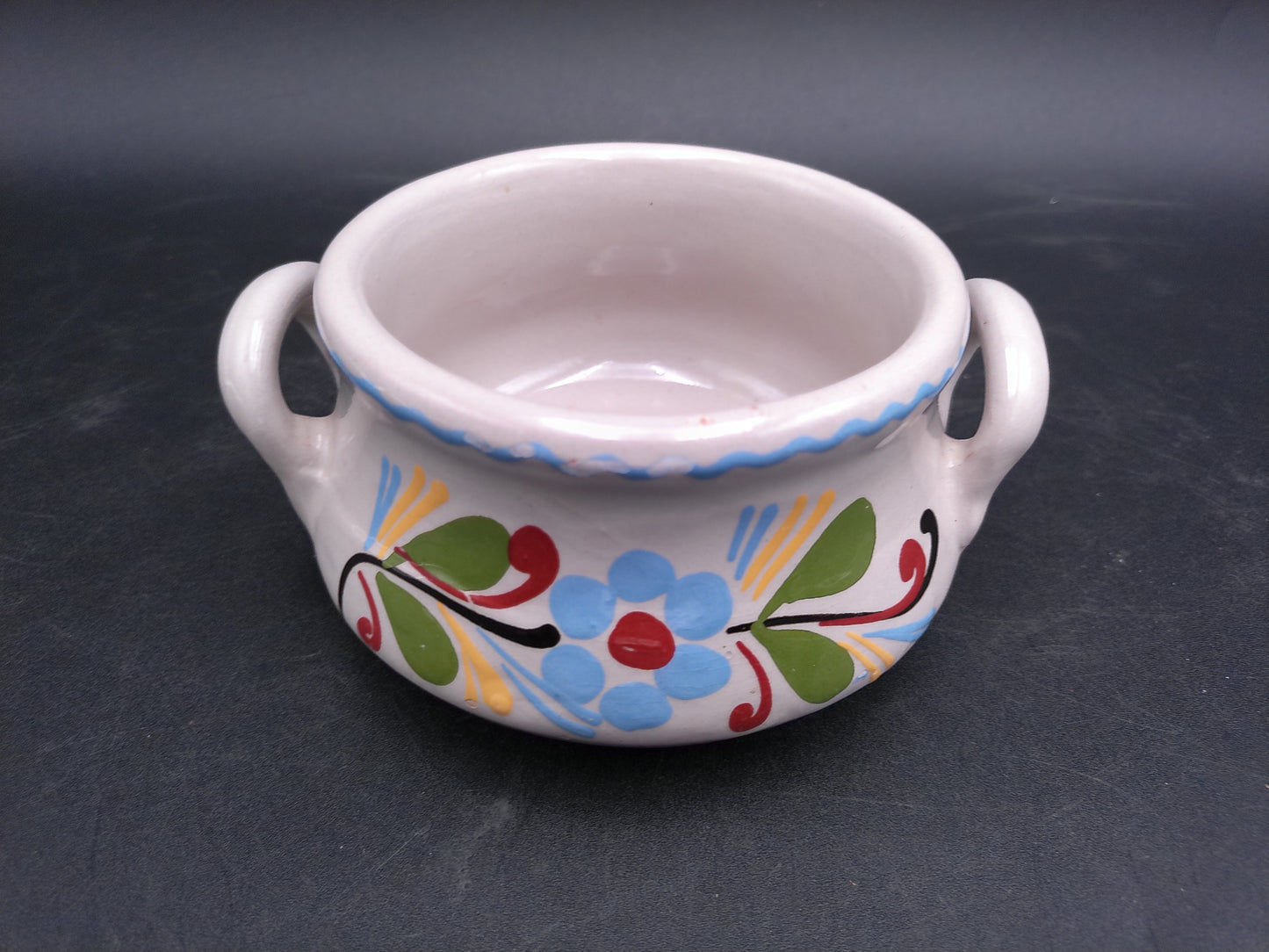 Beautiful Sugar Pot Bowl and Decorative Small Pitcher Vintage Duendorf
