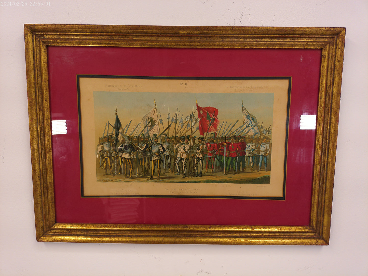 Art Expedition Dalp'Sche Buchhandung in Bern War 1800's Print Framed