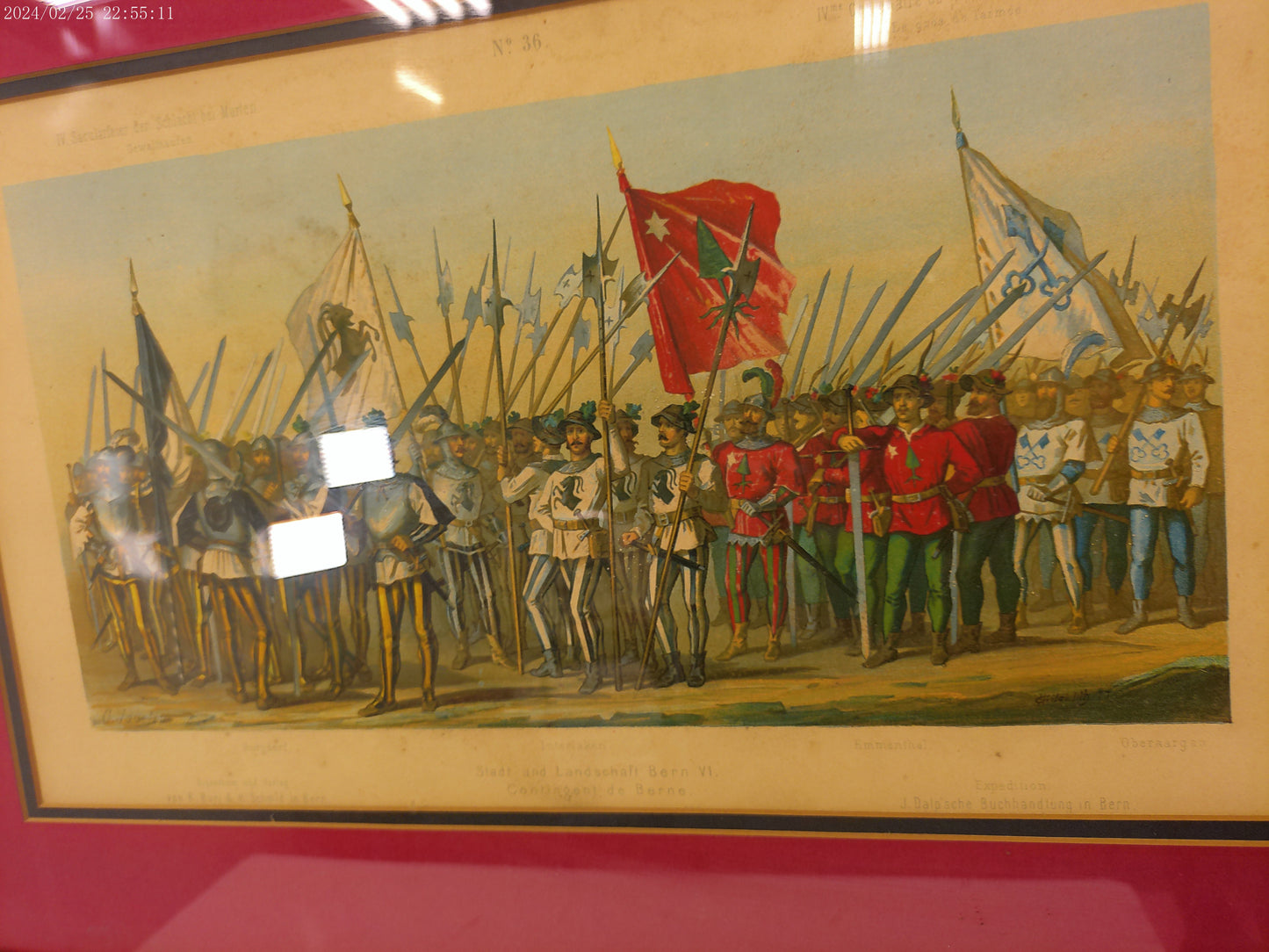 Art Expedition Dalp'Sche Buchhandung in Bern War 1800's Print Framed