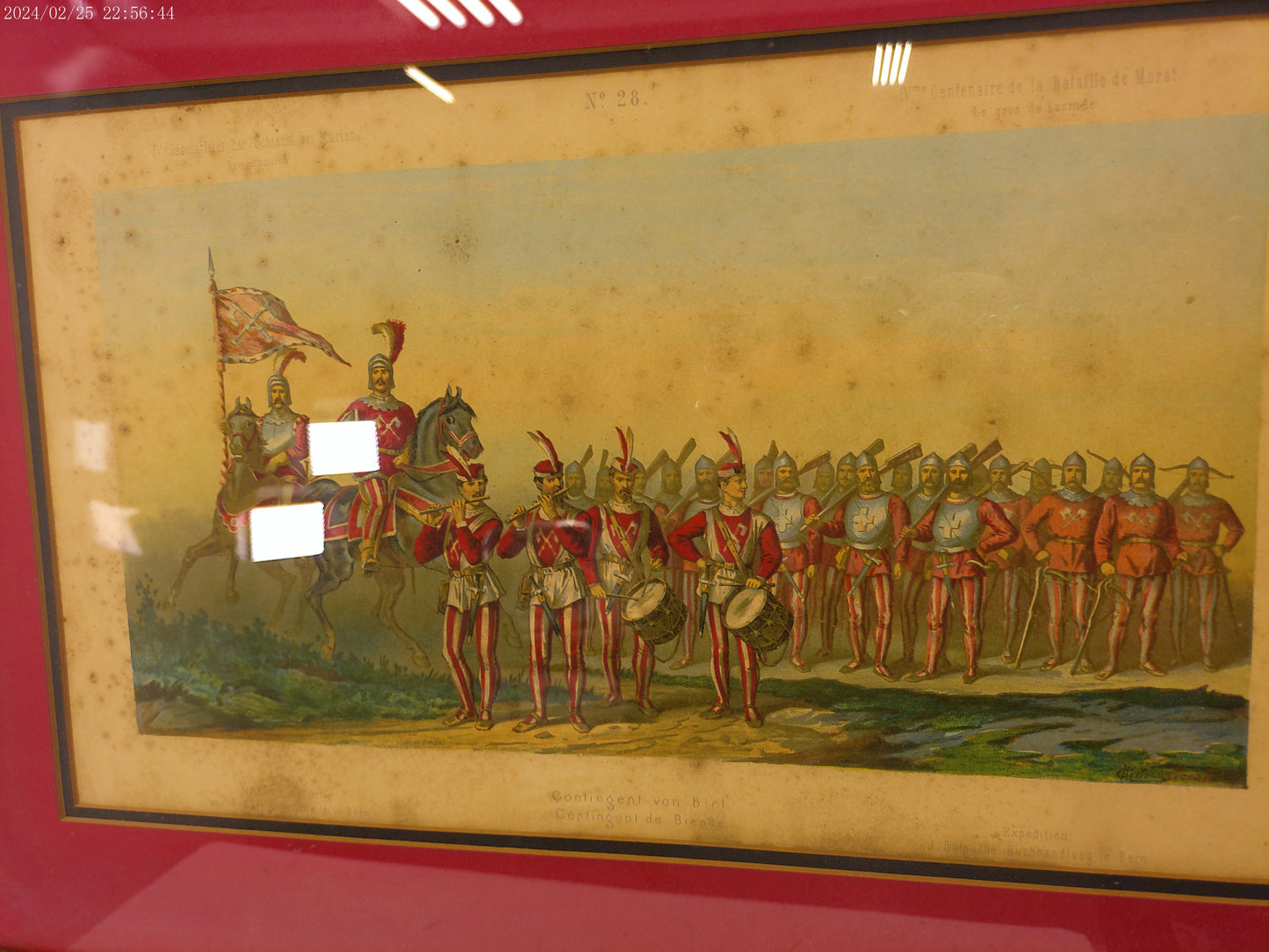 Art Contengent Von Bicl War 1800's Print Framed