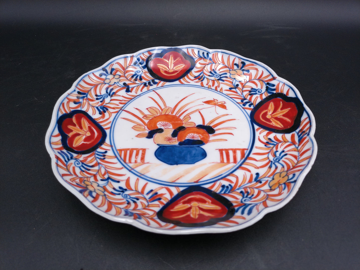 Antique Japanese Imari Plate Plates Hand Painted Porcelain