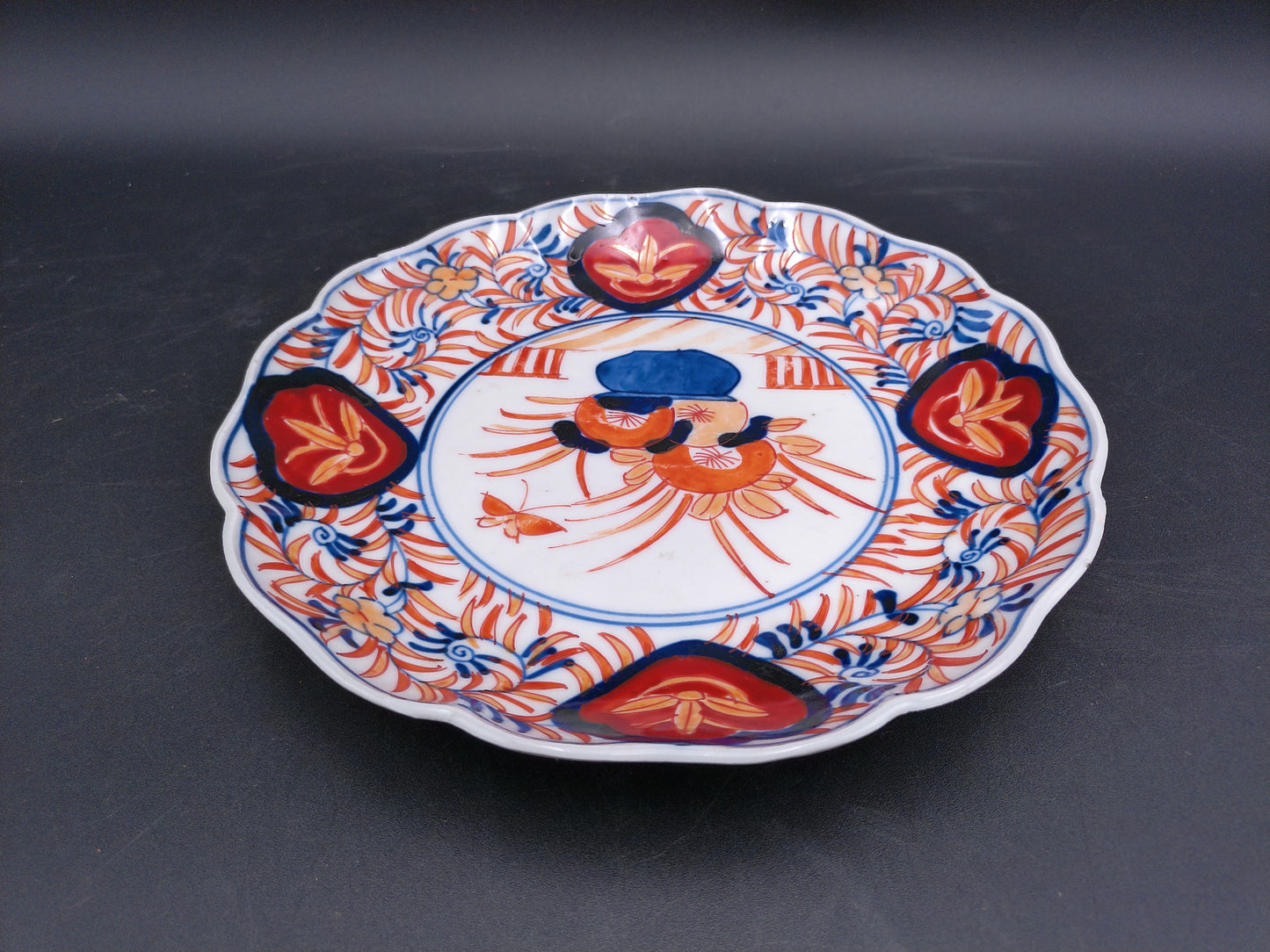Antique Japanese Imari Plate Plates Hand Painted Porcelain