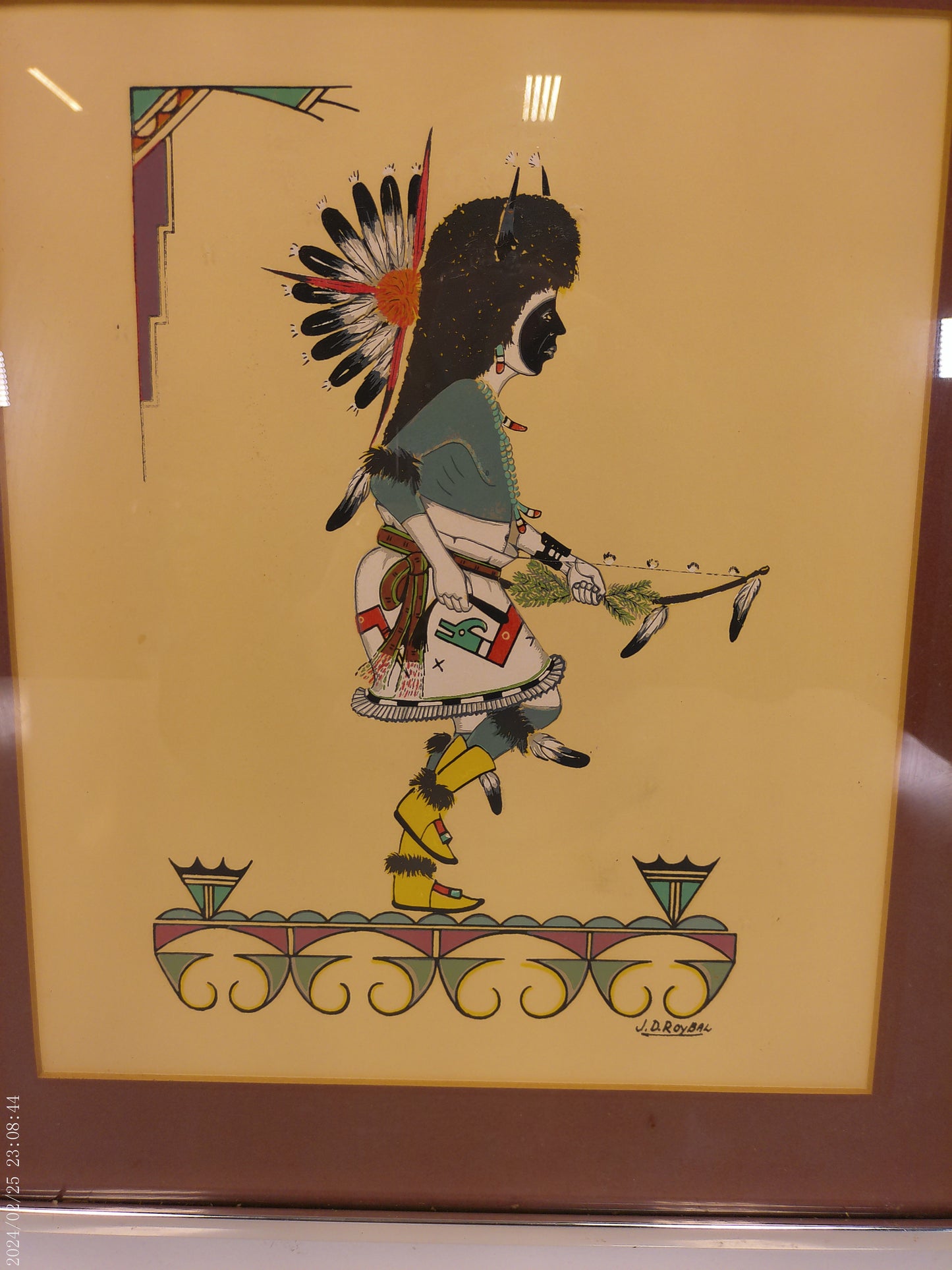 Art by J.D. Roybal American Indian Silk printing Print