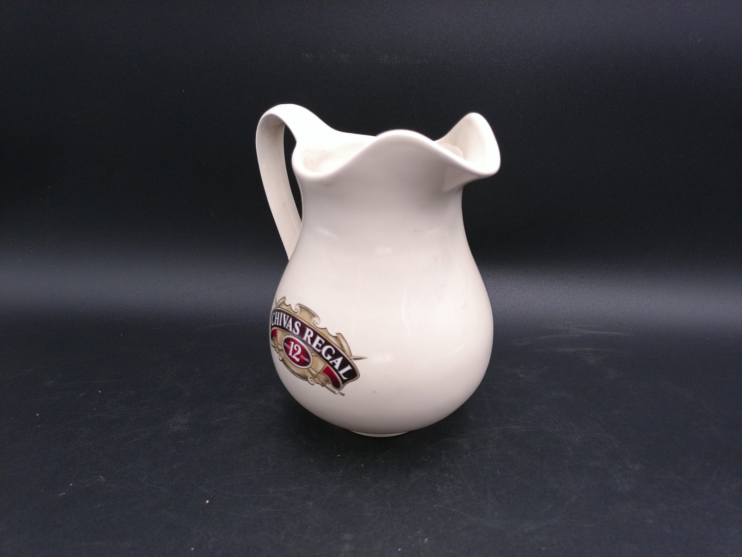 Ceramic Pitcher Chivas Regal Logo "Aged 12 Years" Bar Cabin Decor