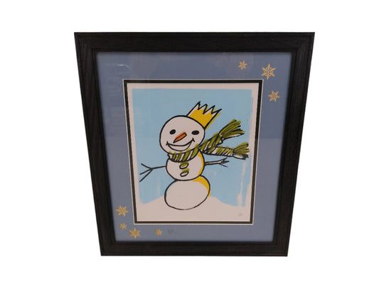 Art Snowman Framed painting