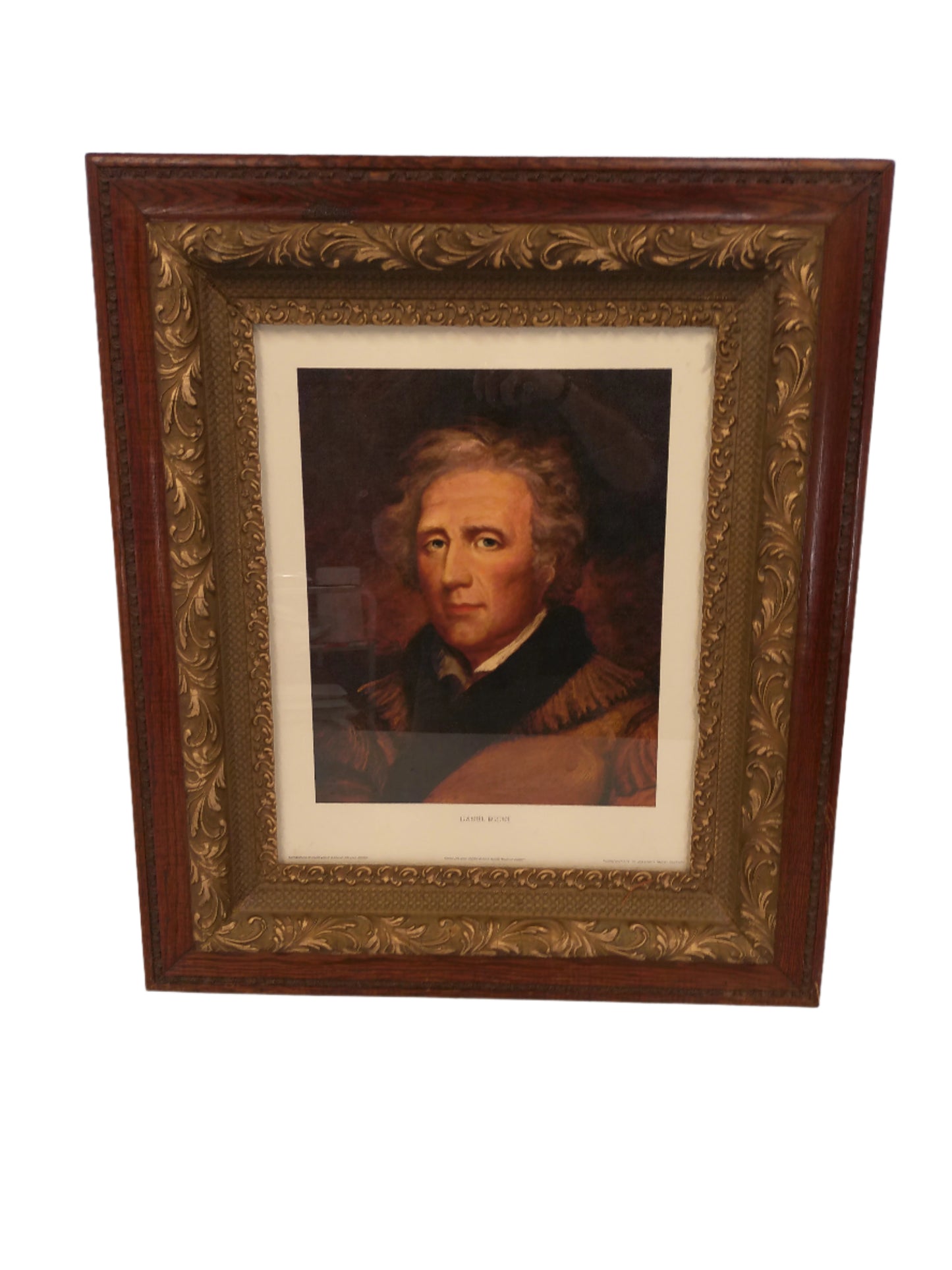 Art Photo Print of Daniel Boone Beautiful Wood Frame
