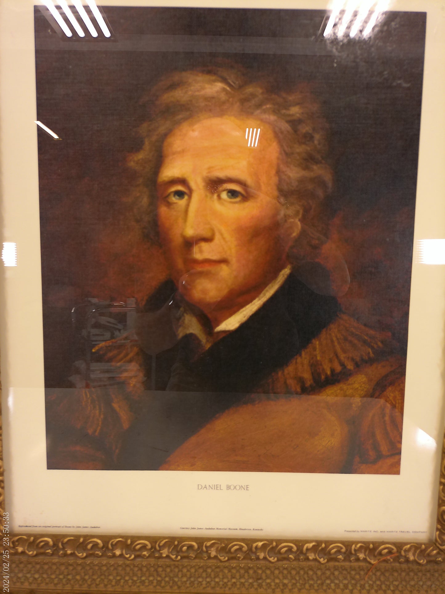 Art Photo Print of Daniel Boone Beautiful Wood Frame