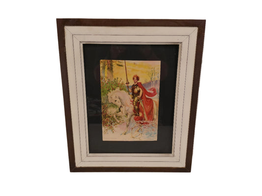 Art Print of Prince knight on Horse with Lance