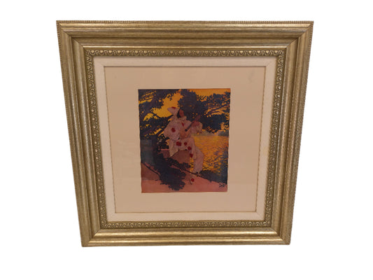 Art Maxfield Parrish Vintage Print Pierrot's Serenade circa 1908