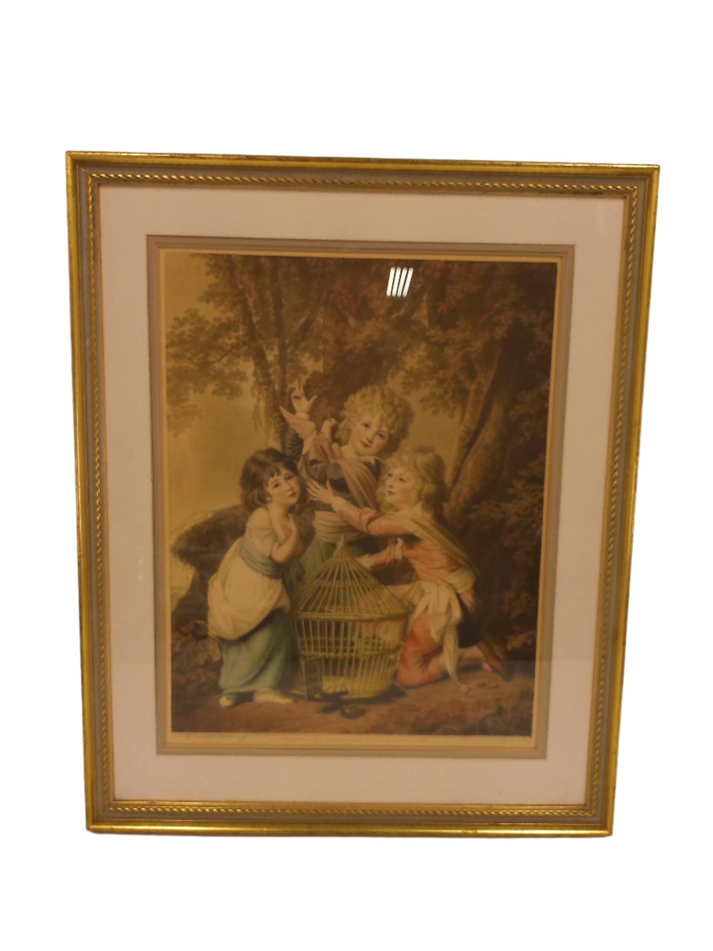 Art Henry Macbeth Raeburn Mezzotint print Signed Rare Lithograpth "The Synnot Children"