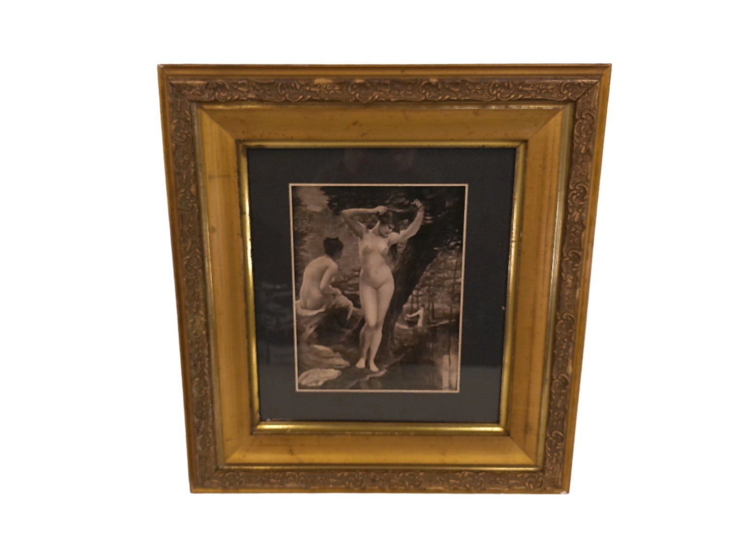 Art Stephen Jacobs signed Nude print Vintage