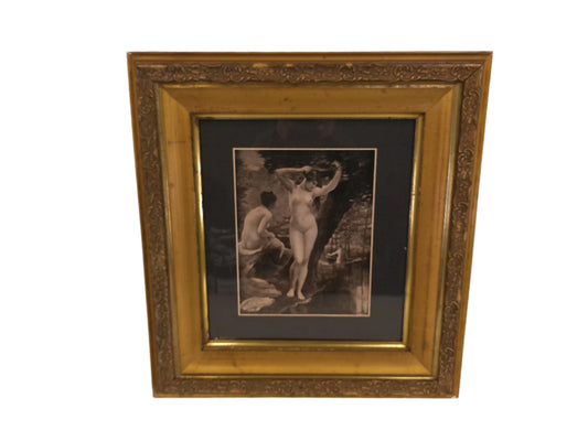 Art Stephen Jacobs signed Nude print Vintage