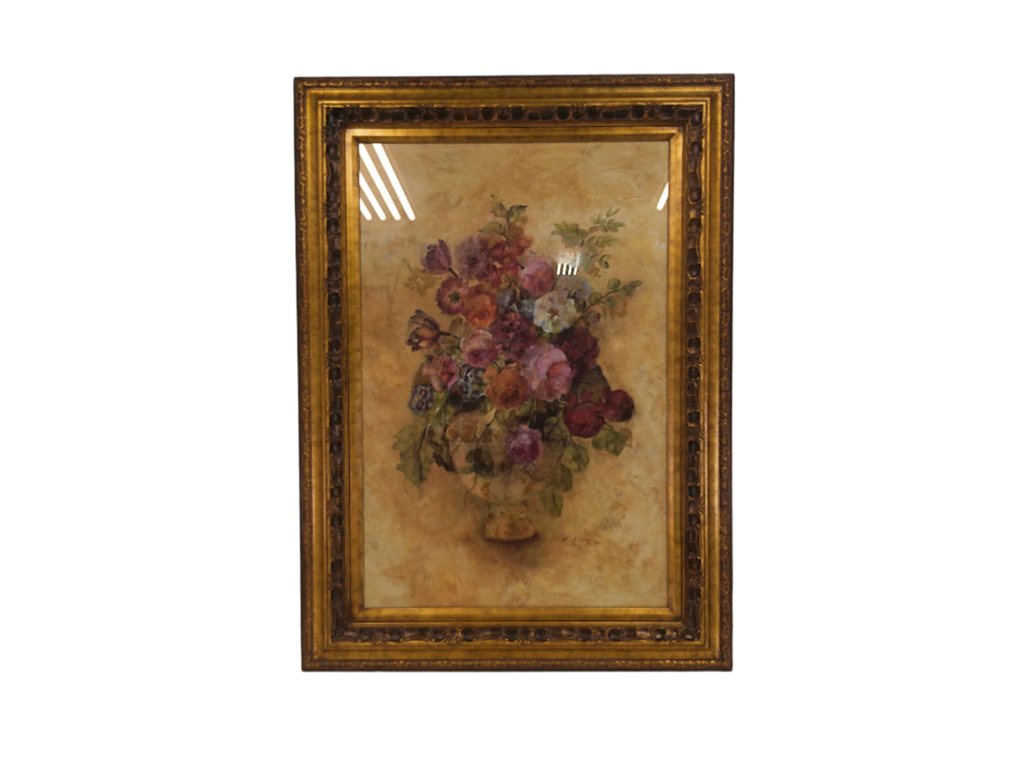 Art Marilyn Hageman Old World Bouquet Framed And Matted