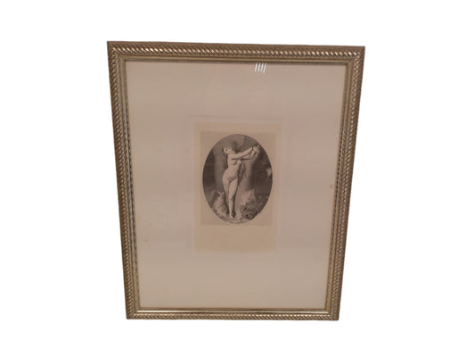 Art Artist Auguste Dominique Ingres "L'angelique" Engraved by Leopol Flameng produced around 1870
