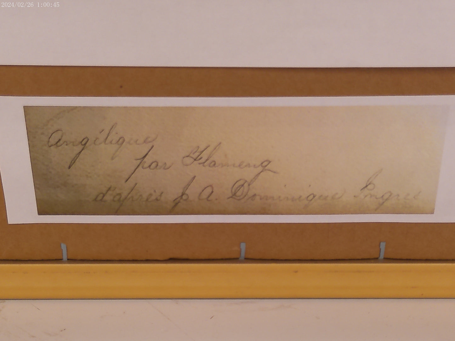 Art Artist Auguste Dominique Ingres "L'angelique" Engraved by Leopol Flameng produced around 1870