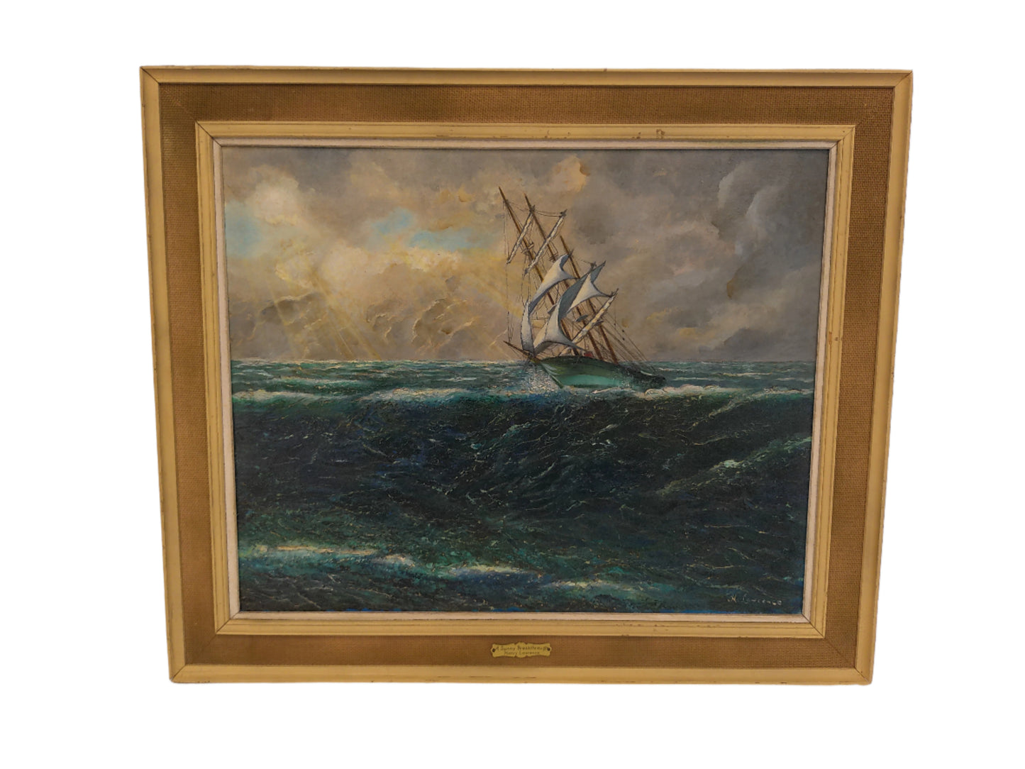 Art Oil Painting by Artist Henry Lawrence "Sunny Breakthough"