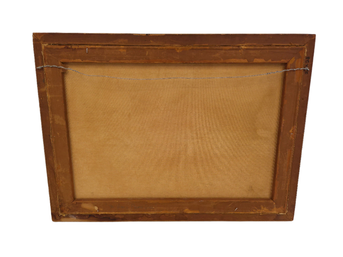 Art Antique R.M. Dinsmore Oil Painting on Canvas Flower Seller Framed Young Lady