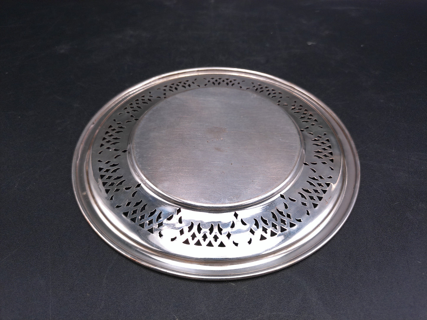 Silver Plated Vintage Serving tray plate Marked P EPNS  H. Bros England