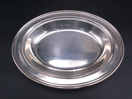 Silver Plated Vintage Serving tray Dish Bowl Round Marked  Gotham F.P.C. 102