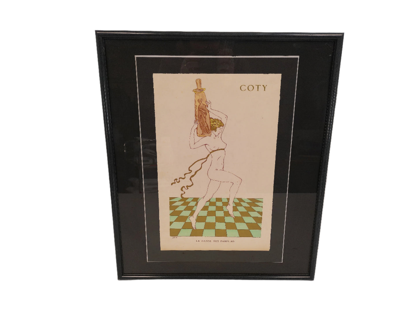 Art  poster print by François Coty of a luxury perfume Advertisement