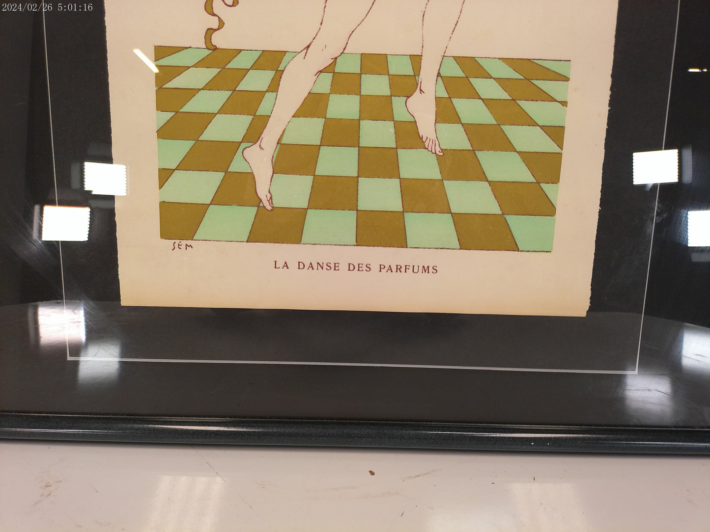 Art  poster print by François Coty of a luxury perfume Advertisement