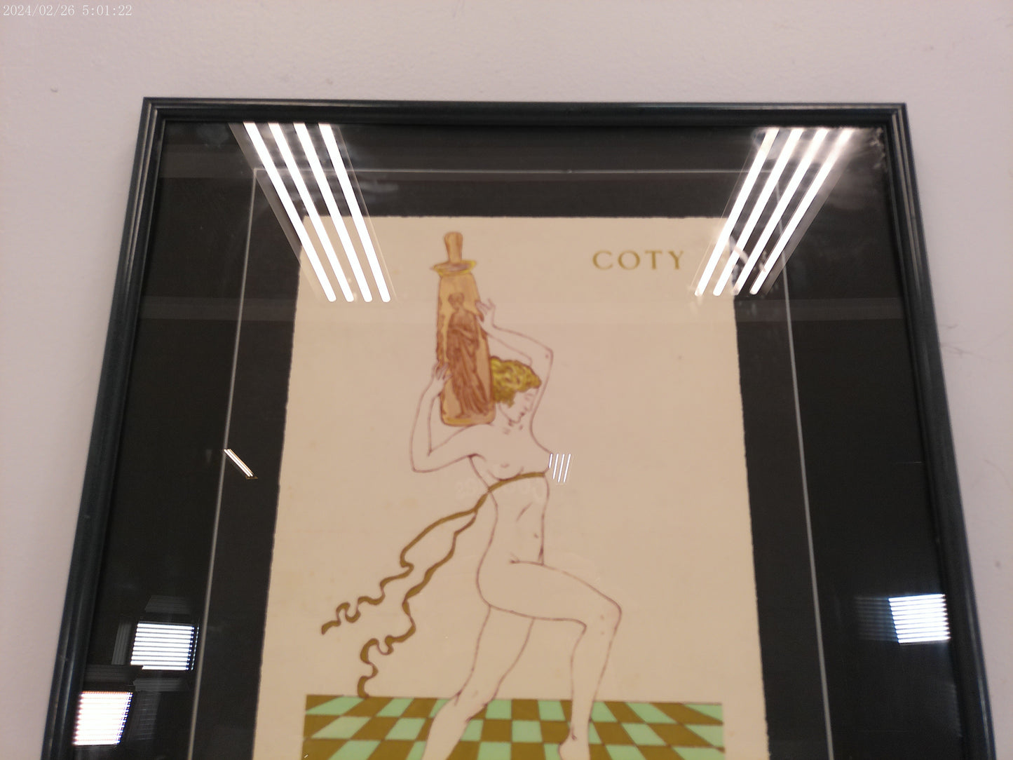 Art  poster print by François Coty of a luxury perfume Advertisement